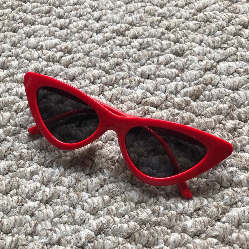 Red Cat Eye Sunglasses